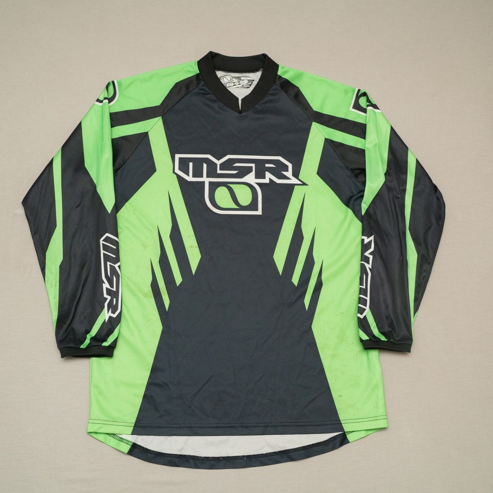 MSR AXXIS MX Shirt Medium Motocross Sports Long Sleeve Modern Casual 90s